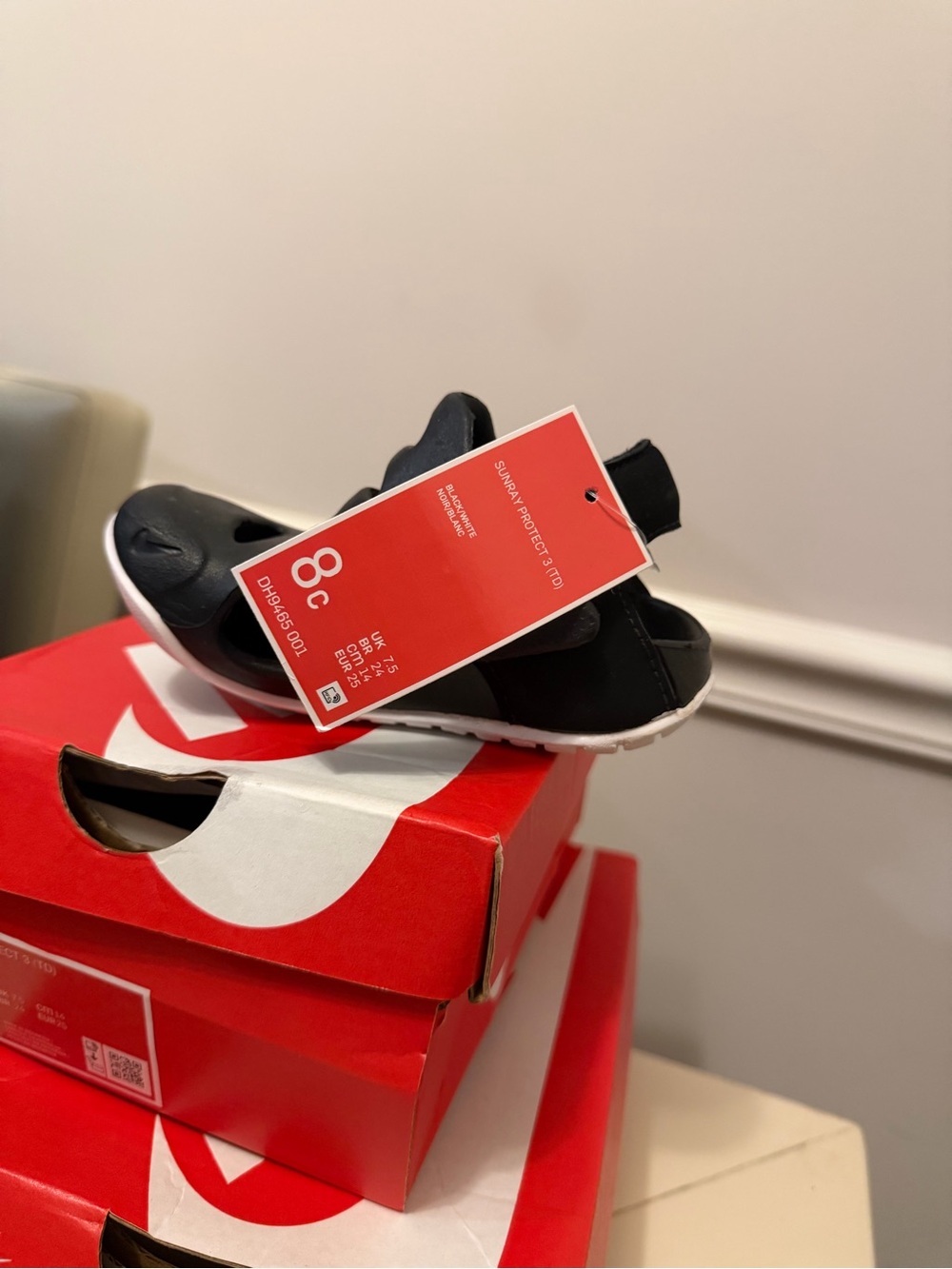 Nike Kids Black and White Slip-On Sneakers